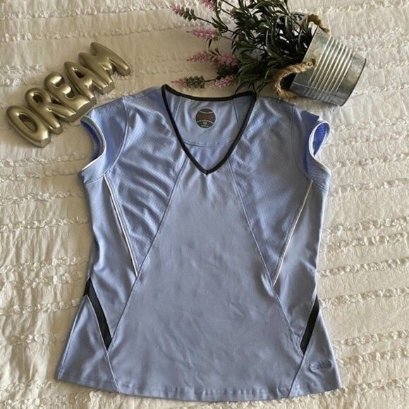 Bolle Tennis Golf Short Sleeve Top shirt V-Neck - Picture 1 of 3
